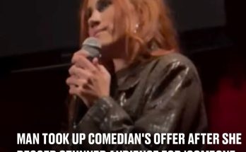 Man took up comedian's offer after she begged stunned audience for 'someone to come home with her'