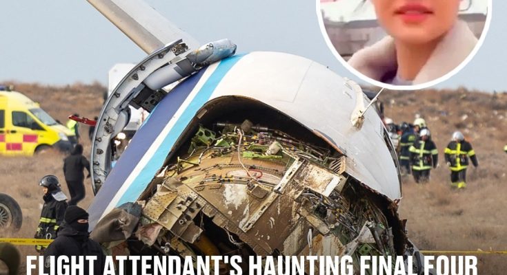 Flight attendant's haunting final four words before Azerbaijan Airlines plane crash, killing 38 people