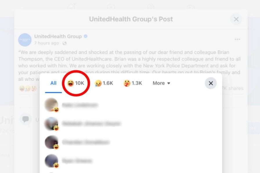 UnitedHealth's social media was flooded with scathing comments after the apparent assassination of its executive in New York City.