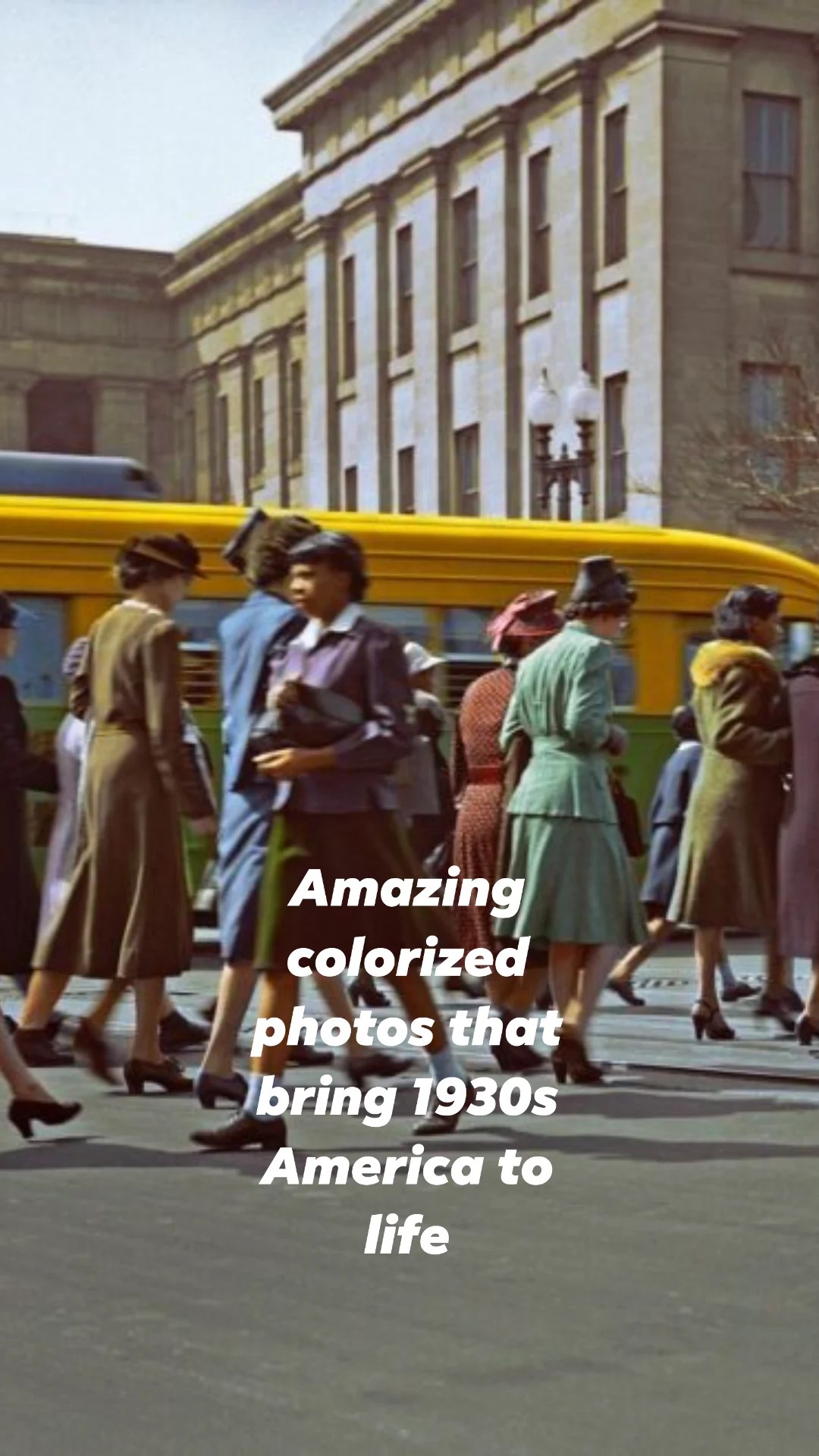Amazing colorized photos that bring 1930s America to life