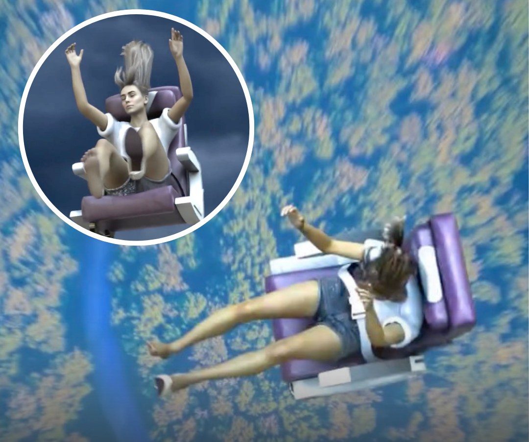 Horrifying simulation details how a teenager survived falling 10,000 feet after plane she was on was struck by lightning