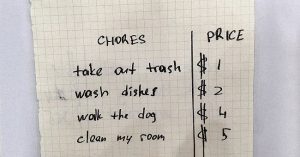 Spoiled Son Demands Money For Doing His Chores