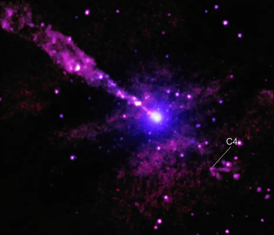 NASA’s Chandra Captures a Jaw-Dropping Image of a Black Hole Jet Smashing Into a Mysterious Cosmic Object
