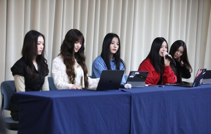 The girl group announced their departure from the label in a press conference yesterday
