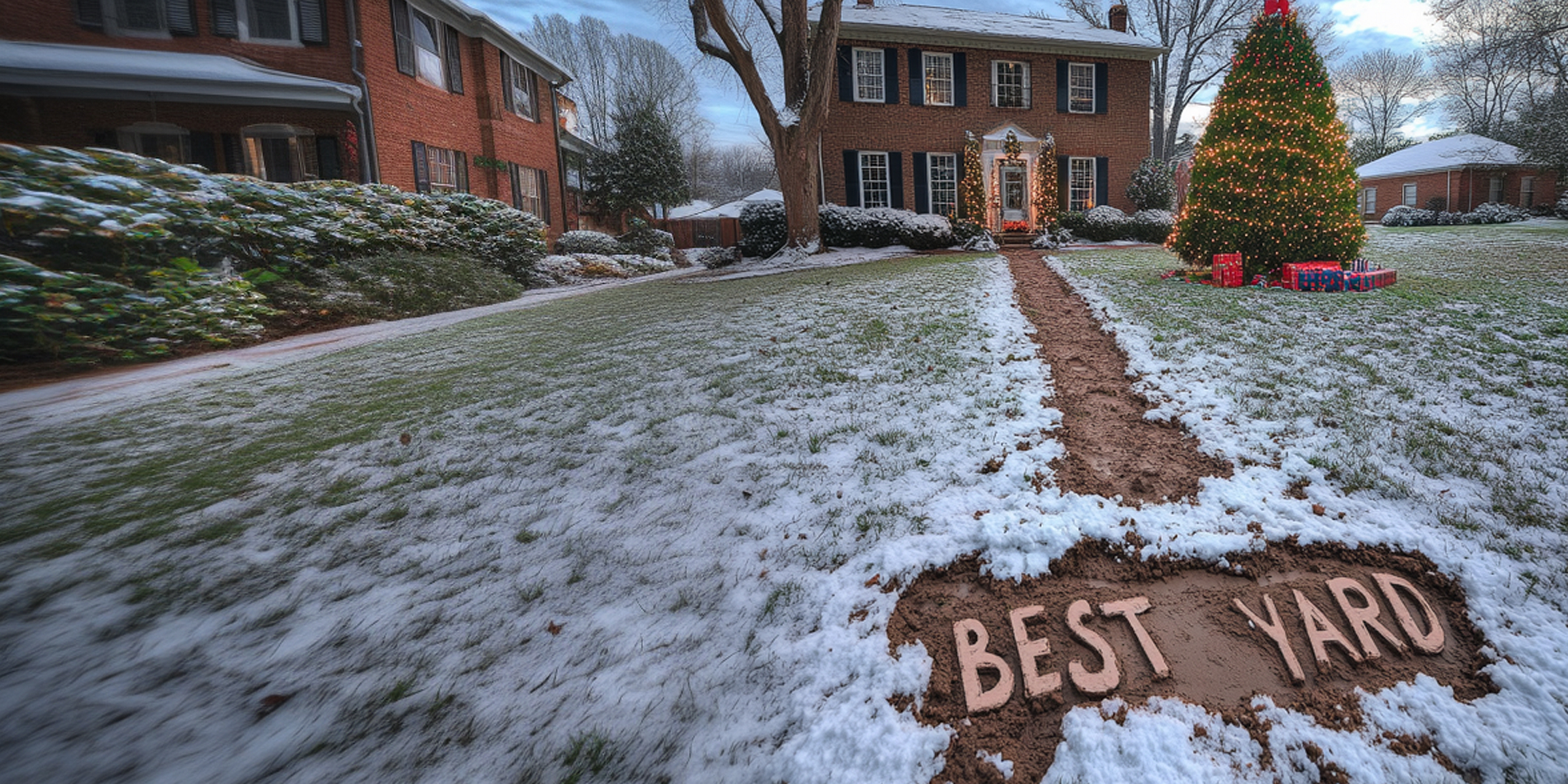 My Neighbor Ruined My Christmas Yard With a Mud Path — Karma Took Its Revenge