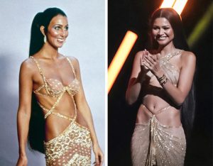 Zendaya Rocks Cher’s Iconic Bob Mackie Look, Leaving Fans With a Curious Question