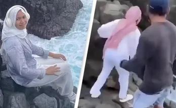 Chilling photo shows 18-year-old girl's final moments just before she's washed away to her death