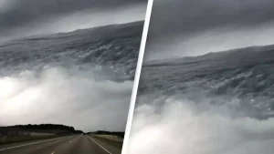 Woman captures mind-blowing photo of ‘ocean in the sky’ and it’s left people feeling ‘uneasy’