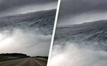 Woman captures mind-blowing photo of ‘ocean in the sky’ and it’s left people feeling ‘uneasy’