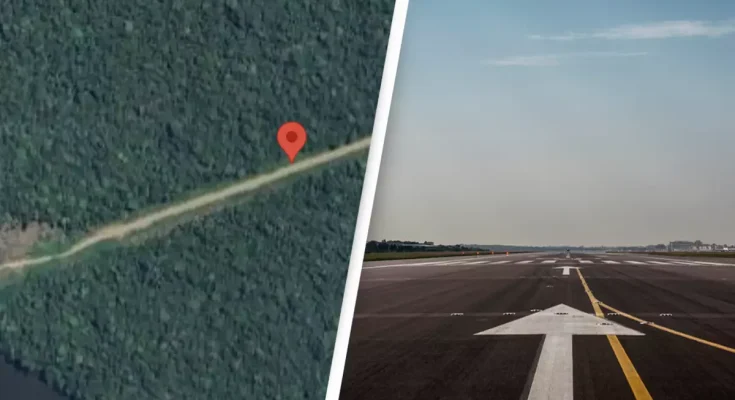 People left baffled after discovering isolated ‘runway’ in the middle of jungle on Google Maps