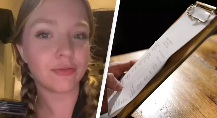 Server reveals the ‘hidden meaning’ behind a bill left face-down on the table