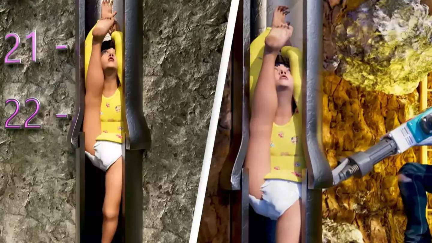 Terrifying simulation reveals what really happened to the baby who fell into a pipe for 56 hours