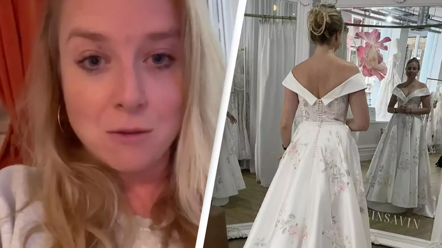 Woman’s disturbing wedding dress reflection is being compared to something from Black Mirror