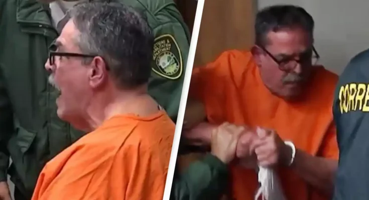 Man who killed neighbor over dog poop has horrific outburst towards widow in court