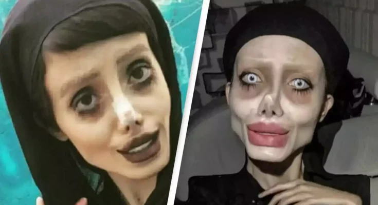 'Zombie Angelina Jolie' shares reason behind viral appearance after revealing real face following prison release