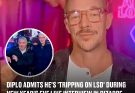 Diplo admits he's 'tripping on LSD' during New Year's live interview in bizarre footage