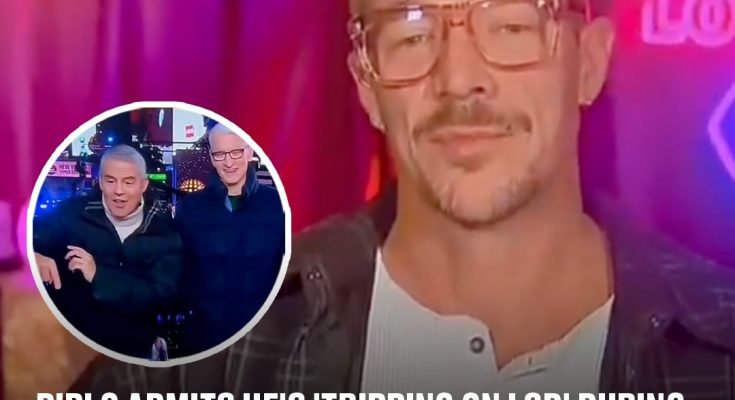 Diplo admits he's 'tripping on LSD' during New Year's live interview in bizarre footage