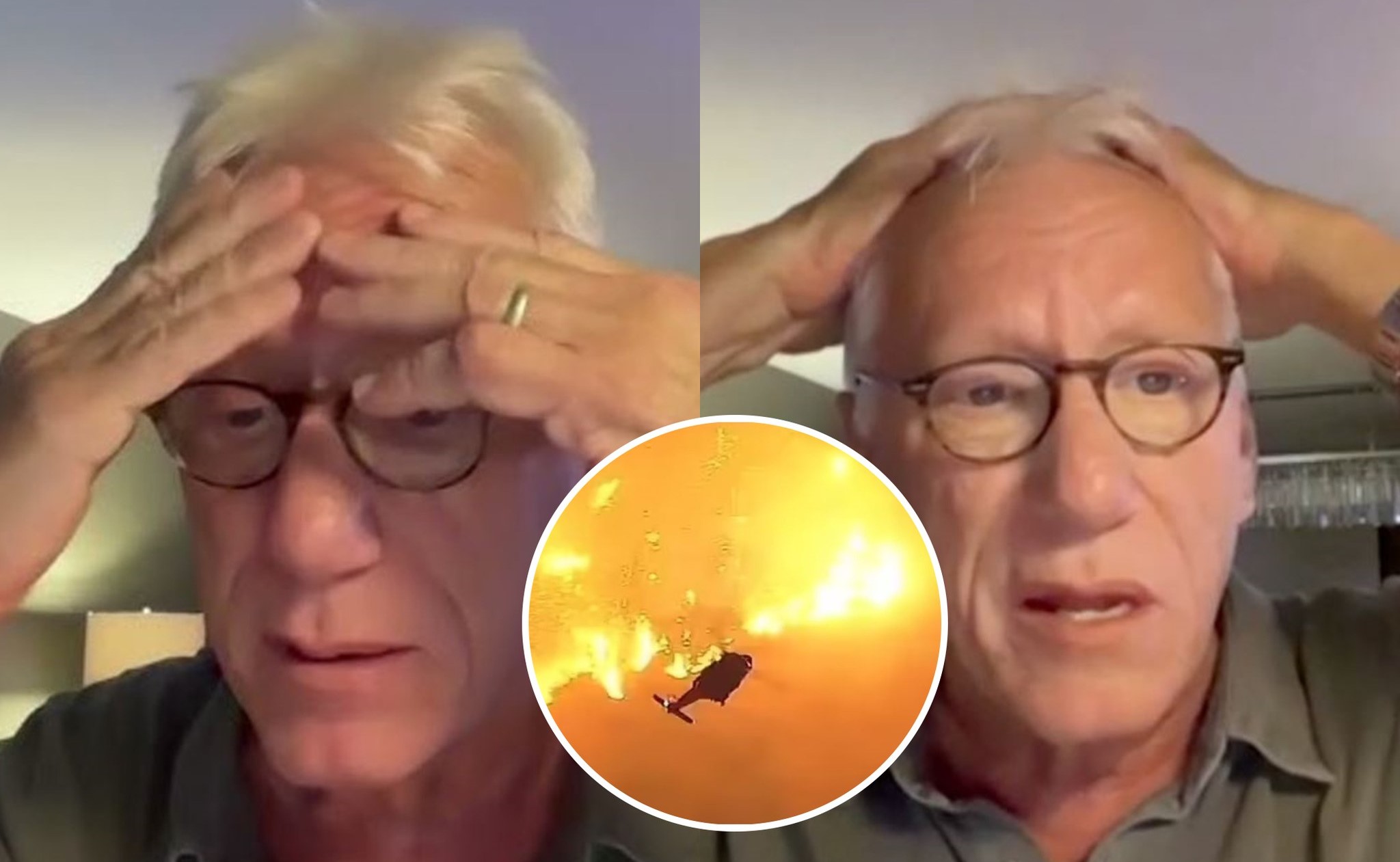 James Woods breaks down after losing home to LA wildfires