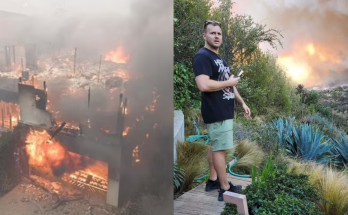 Hollywood celebrities break down in tears as their homes destroyed by raging LA wildfires in California