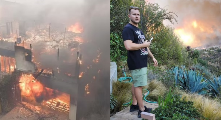 Hollywood celebrities break down in tears as their homes destroyed by raging LA wildfires in California