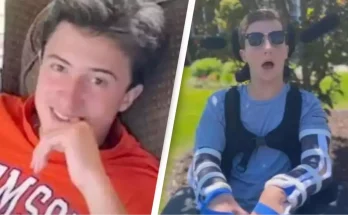 Chilling four-word text frat member sent when freshman was left blind and unable to speak or walk after getting hazed