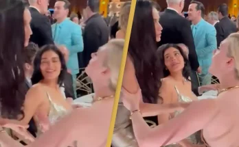 Video shows awkward moment Demi Moore appears to 'snub' Kylie Jenner during the Golden Globes