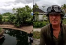 Man explored abandoned zoo and is left shocked at what happens when he throws something into a pond