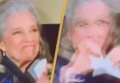 Kathy Bates rips up acceptance speech as she loses Golden Globes award in awkward moment caught on camera