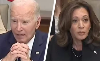 Joe Biden tells Kamala Harris to 'fire away' in awkward moment during LA wildfire briefing