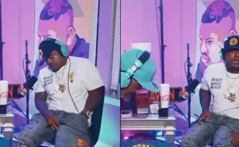 Shocking moment rapper fires gun in his pocket during live interview and then carries on filming