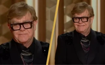 Elton John speaks out about losing his eyesight during Golden Globes speech