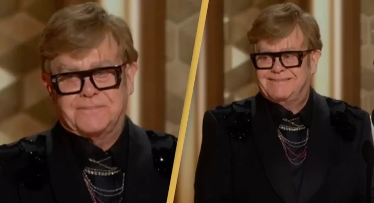 Elton John speaks out about losing his eyesight during Golden Globes speech