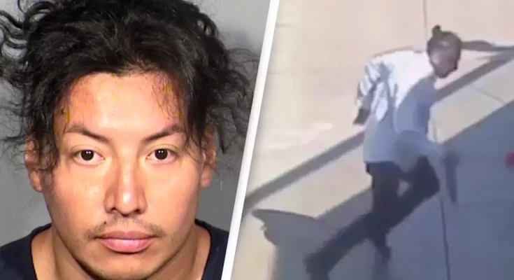 Horrifying moment before man stabbed showgirl to death for 'laughing at him'