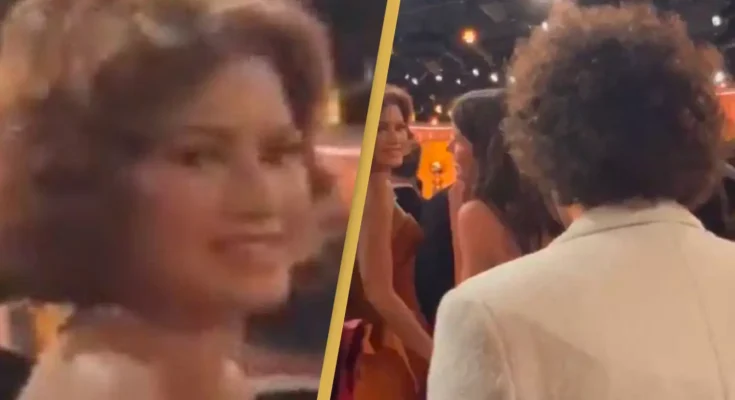 Fans in hysterics after watching Zendaya's reaction to seeing Benny Blanco at Golden Globes