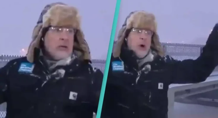 Weatherman hears 'thundersnow' on live TV and people are extremely worried as dangerous weather hits US