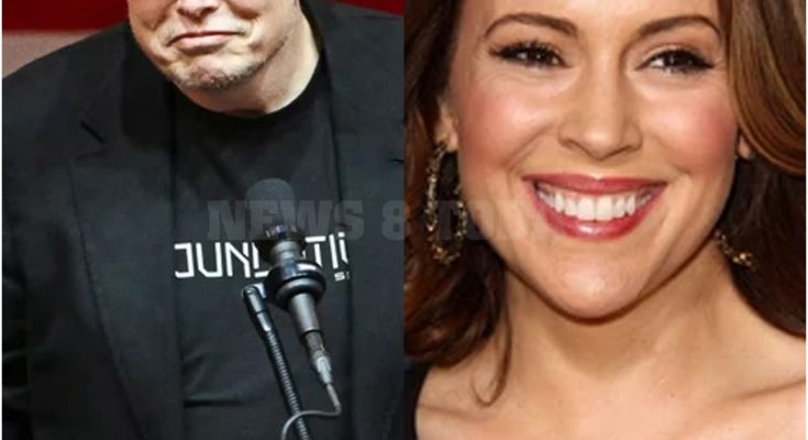 Breaking news: Alyssa Milano Accuses Elon Musk of Being the Cause of Her Career Decline and Financial Crisis