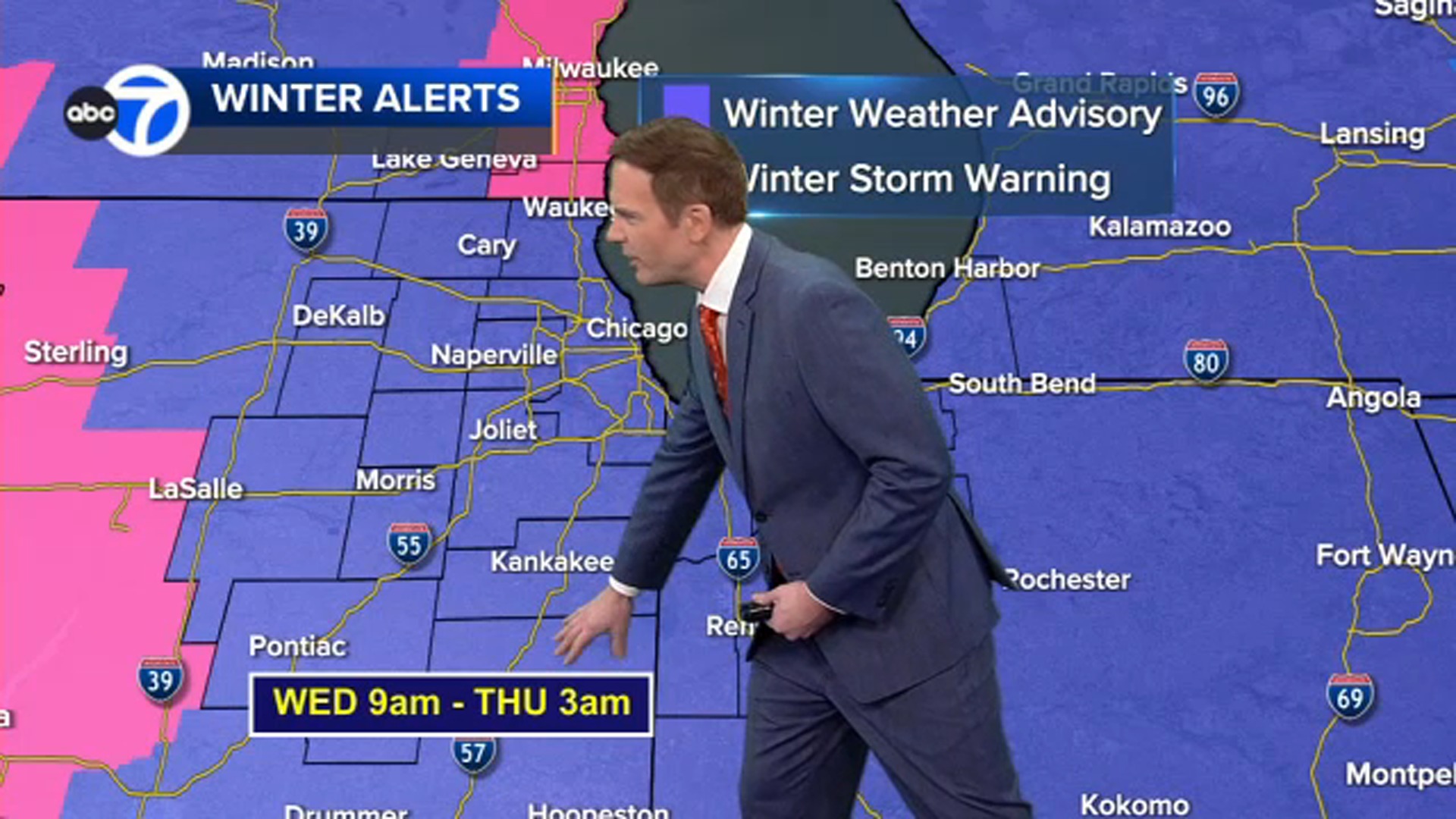 Chicago weather: Winter storm forecast to dump 3-6 inches of snow across area Wednesday | FUTURECAST