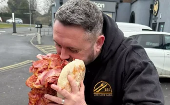 Greggs staff left in disbelief after man orders 'biggest ever bacon sarnie' containing a staggering 7,600 calories