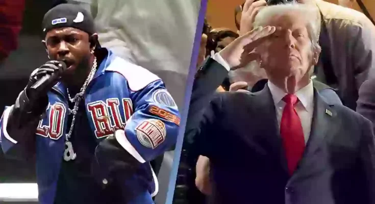 Fans think Kendrick Lamar took aim at Trump with subtle lyric change during Super Bowl performance
