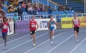 Runner finishes last in 400m sprint after his 'penis comes out in the middle of the race'