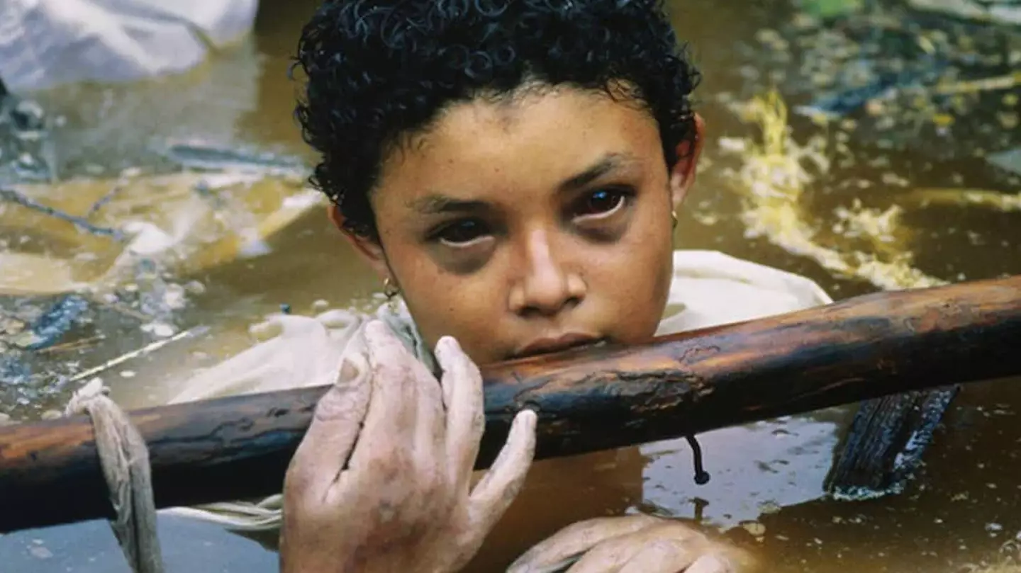Haunting image shows little girl with eyes turned black after she got trapped in volcanic mudflow and later died