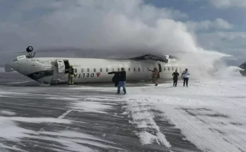 Delta Air Lines crash survivor posts harrowing upside-down photo from inside plane after crash landing in Canada