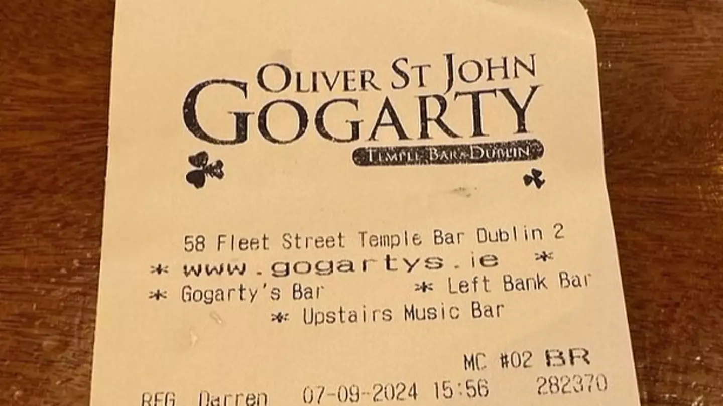 Dublin bar slammed for 'unjustifiable' prices after customer shares receipt for four pints of Guinness
