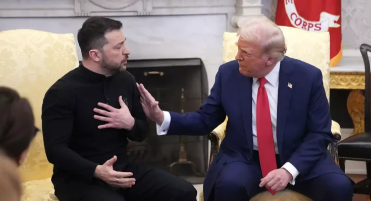 Zelenskyy speaks out in interview and refuses to apologise after being accused of 'gambling with WW3' by Trump