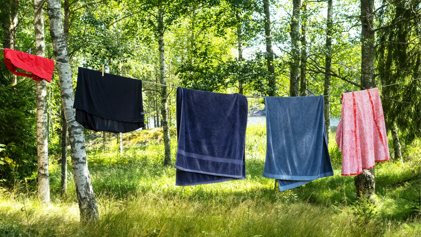 Viral internet debate on what the stripes on a towel should be used for finally has an answer