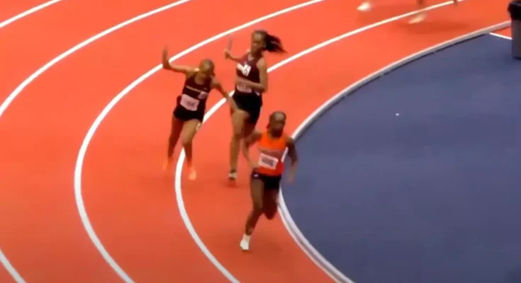 Athlete who was hit by opponent with baton speaks out after being treated for 'skull fracture'