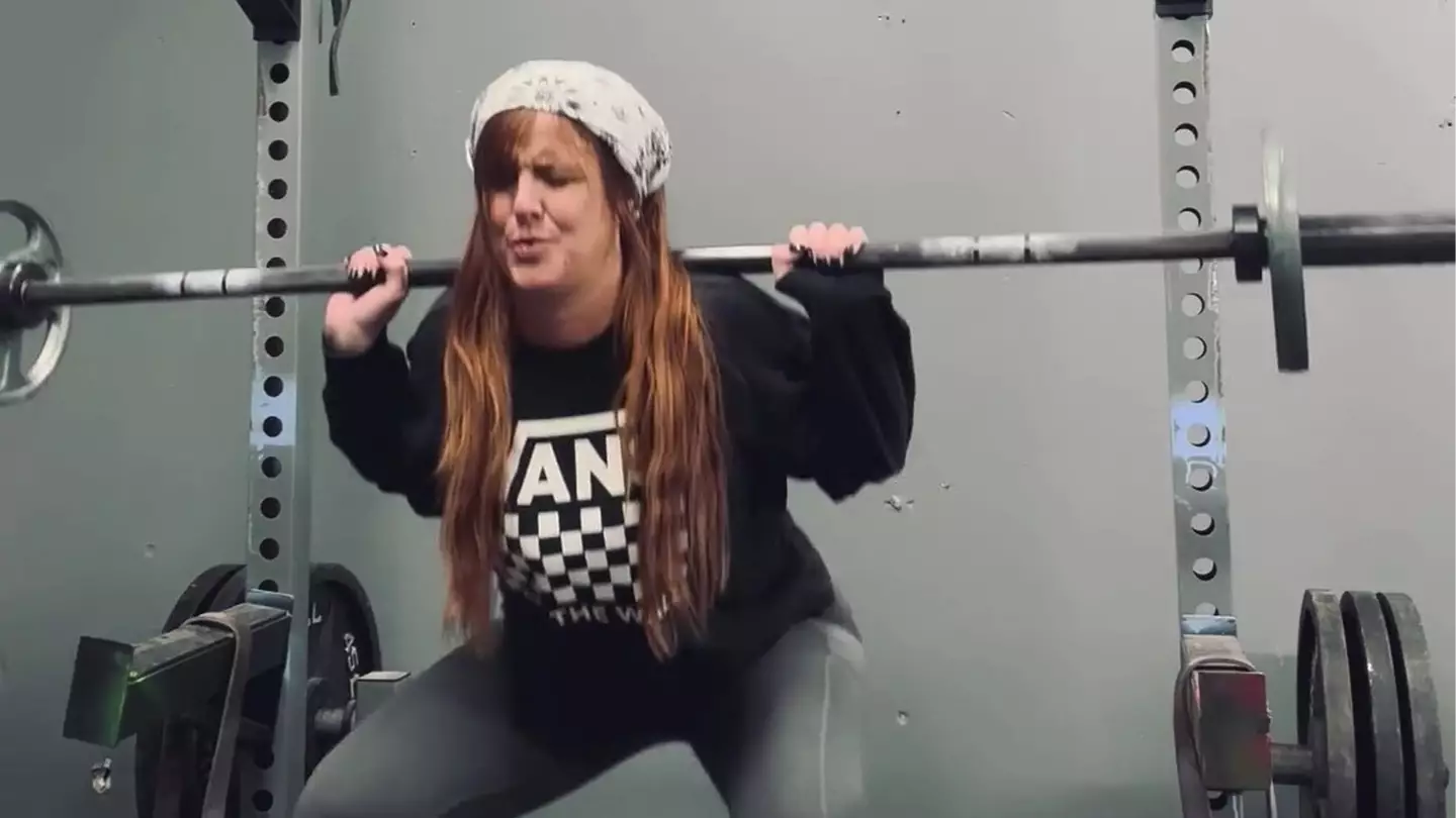 Woman, 33, issues warning after suffering stroke from ‘ripping open artery in neck’ during squats at gym