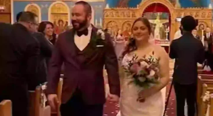 Bride and groom have their home blown up by wedding guest who slipped away during ceremony