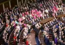 Reason why Democratic lawmakers wore pink to Donald Trump's first address to Congress