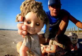 FOUND NEAR RIVER: A mud-covered doll leads rescuers to secret tunnels beneath Texas camp that hold clues to 27 missing children